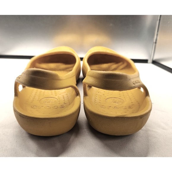 Crocs Malindi‎ Ballet Flats Mustard Yellow Shoes Comfort Lightweight Sz 7 #343 - Picture 2 of 10